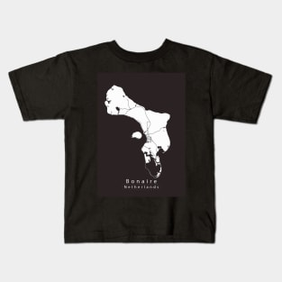 Bonaire Netherlands Island map Kids T-Shirt